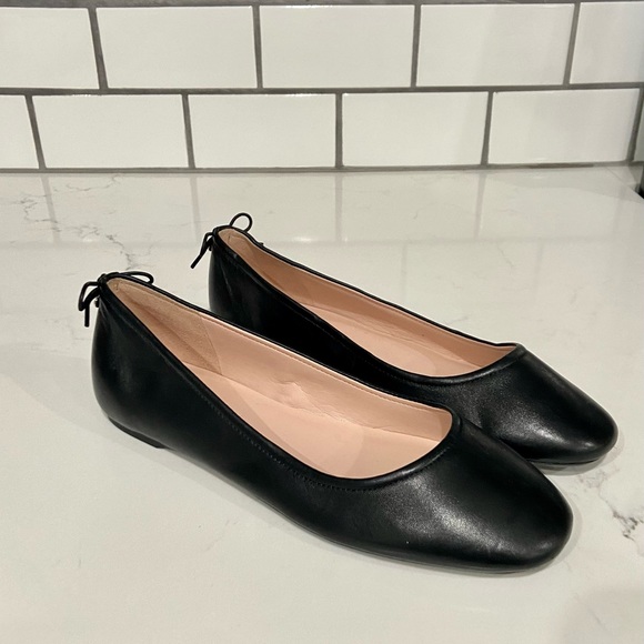 kate spade Shoes Kate Spade Flora Black Ballet Slippers Size 75b